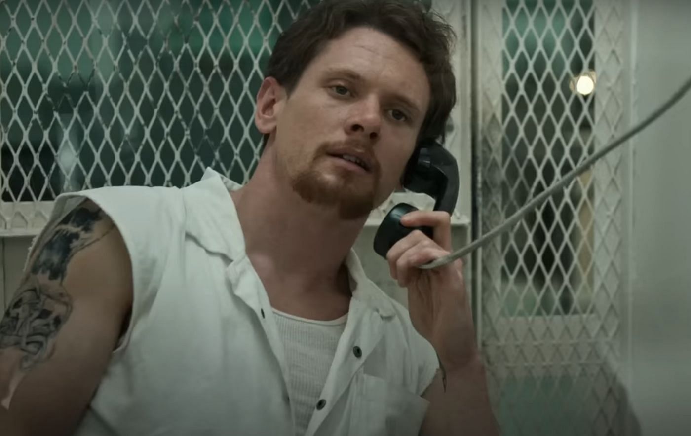 Jack O&#039;Connell as Cameron Todd Willingham in Trial by Fire (Image via RoadsideFlix)