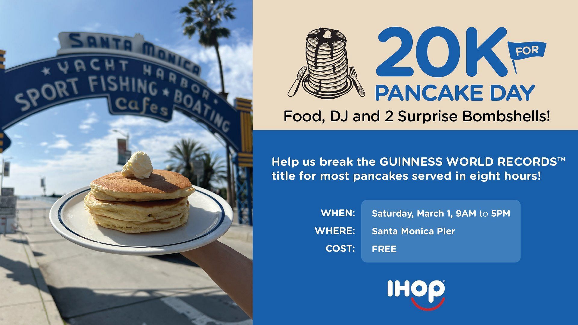 IHOP to celebrate National Pancake Day with 20K for Pancake Day (Image via X/@IHOP)