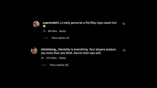 Comments on JJ Redick and Darvin Ham