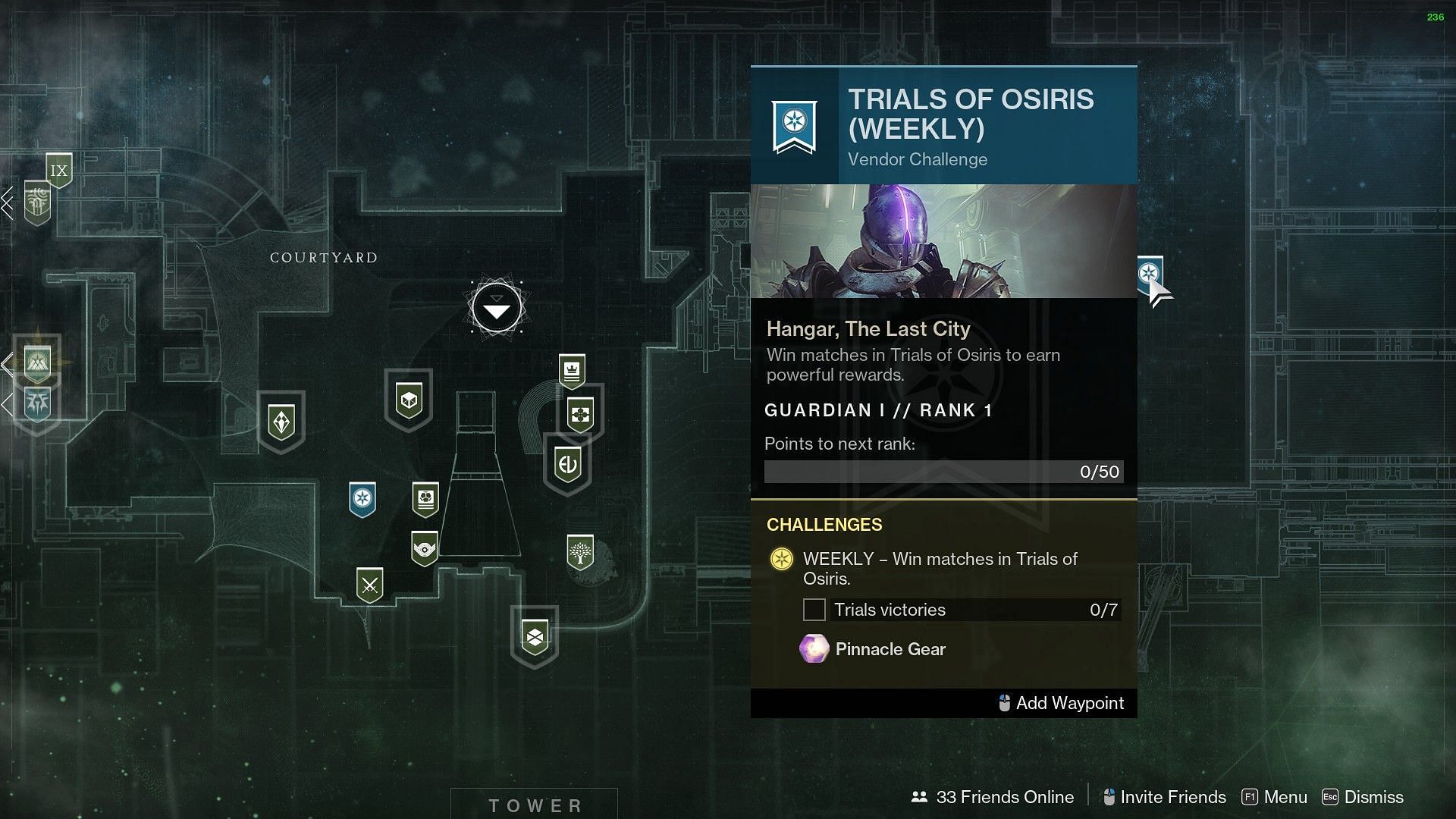 Pinnacle from Trials of Osiris (Image via Bungie)