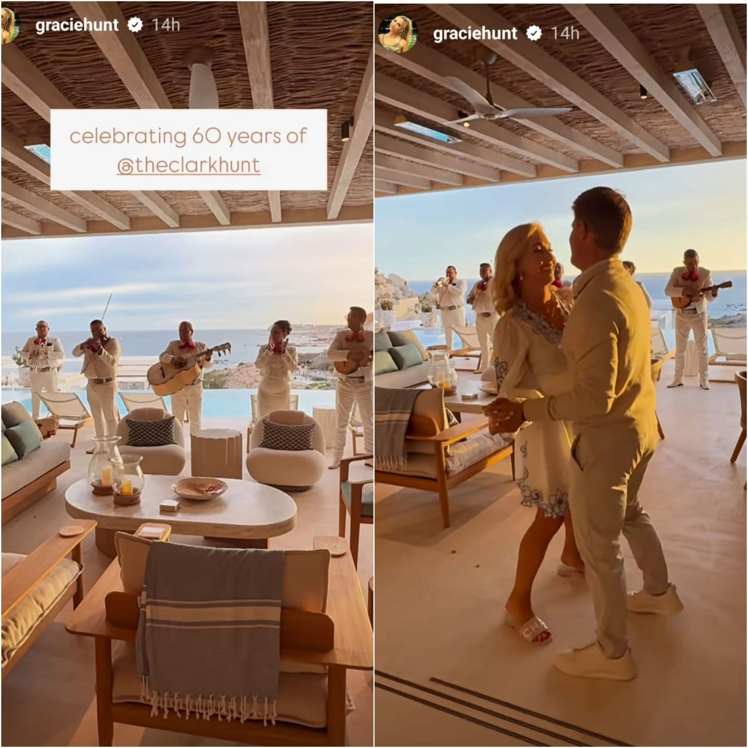 Chiefs Heiress Gracie Hunt celebrates dad Clark's 60th birthday with ...