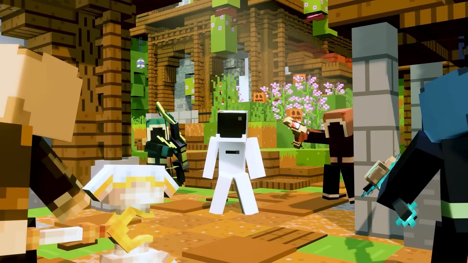 Minecraft RPG maps offer action-packed content (Image via Mojang Studios)