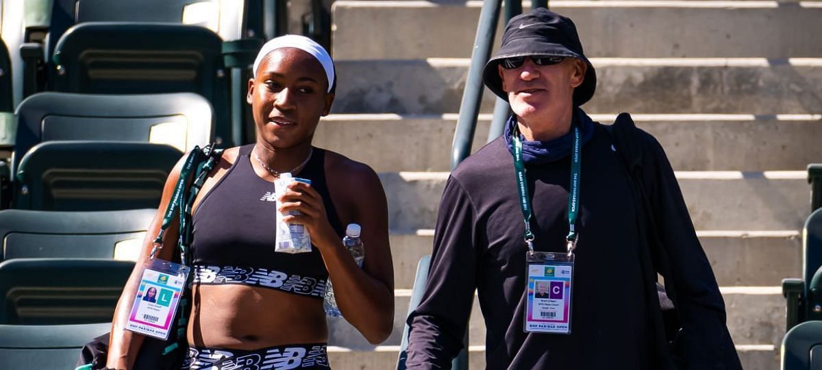 Coco Gauff and Brad Gilbert [Image source: Getty]