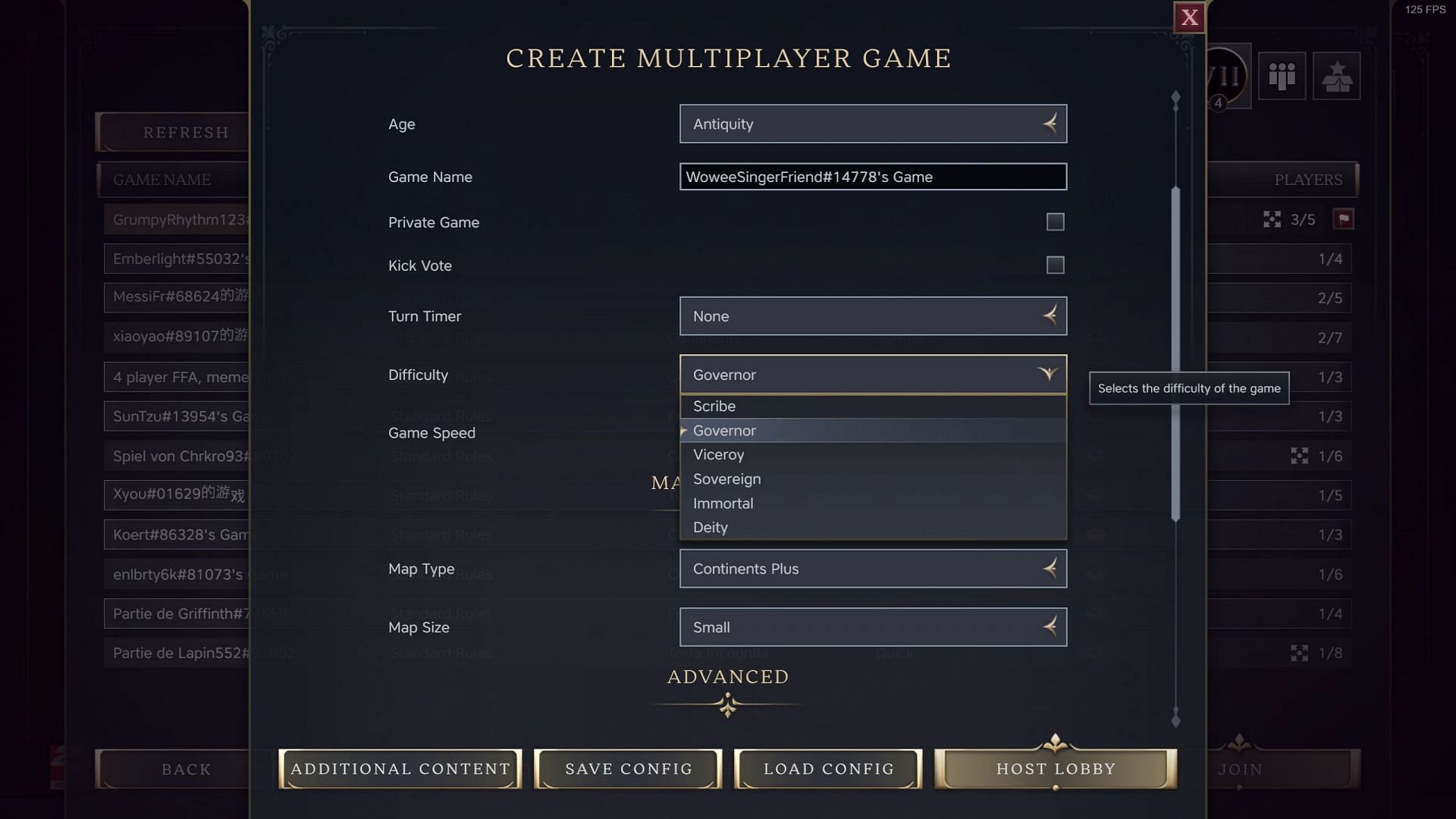 You can also choose difficulty modes for a multiplayer game (Image via 2K)