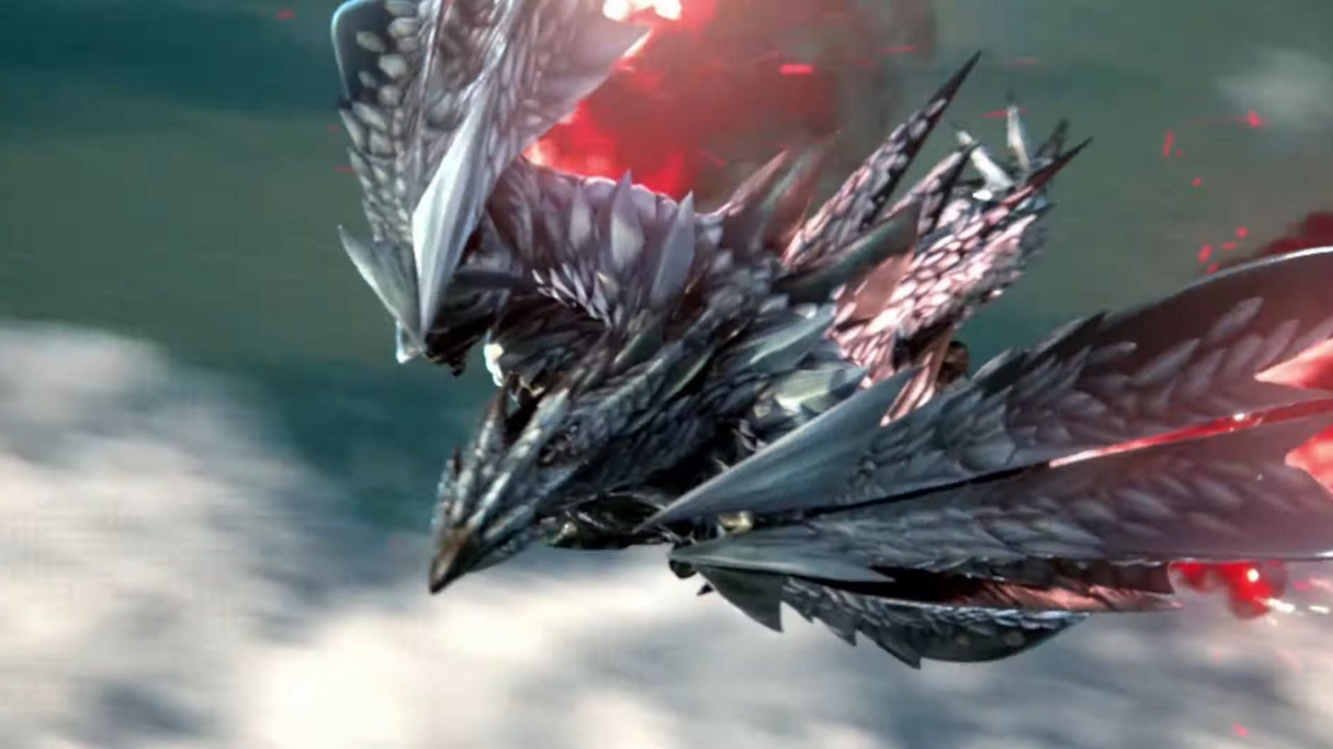 A silver dragon with fire billowing out of its wings? Now that&#039;s a cool design (Image via Capcom || YouTube/@BossFightDatabase)