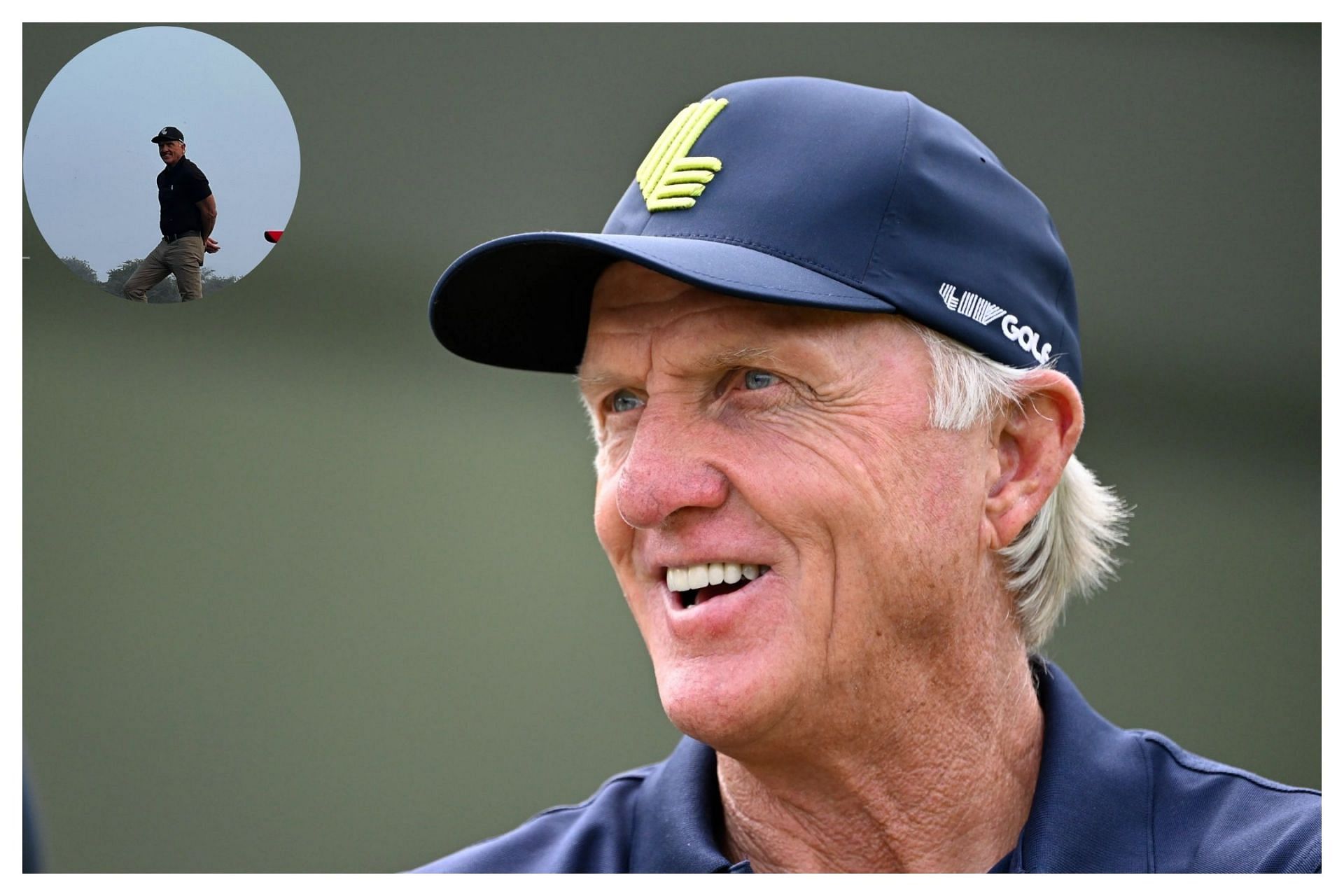 LIV Golf CEO Greg Norman (image via Getty, x@hetulkatyal_)