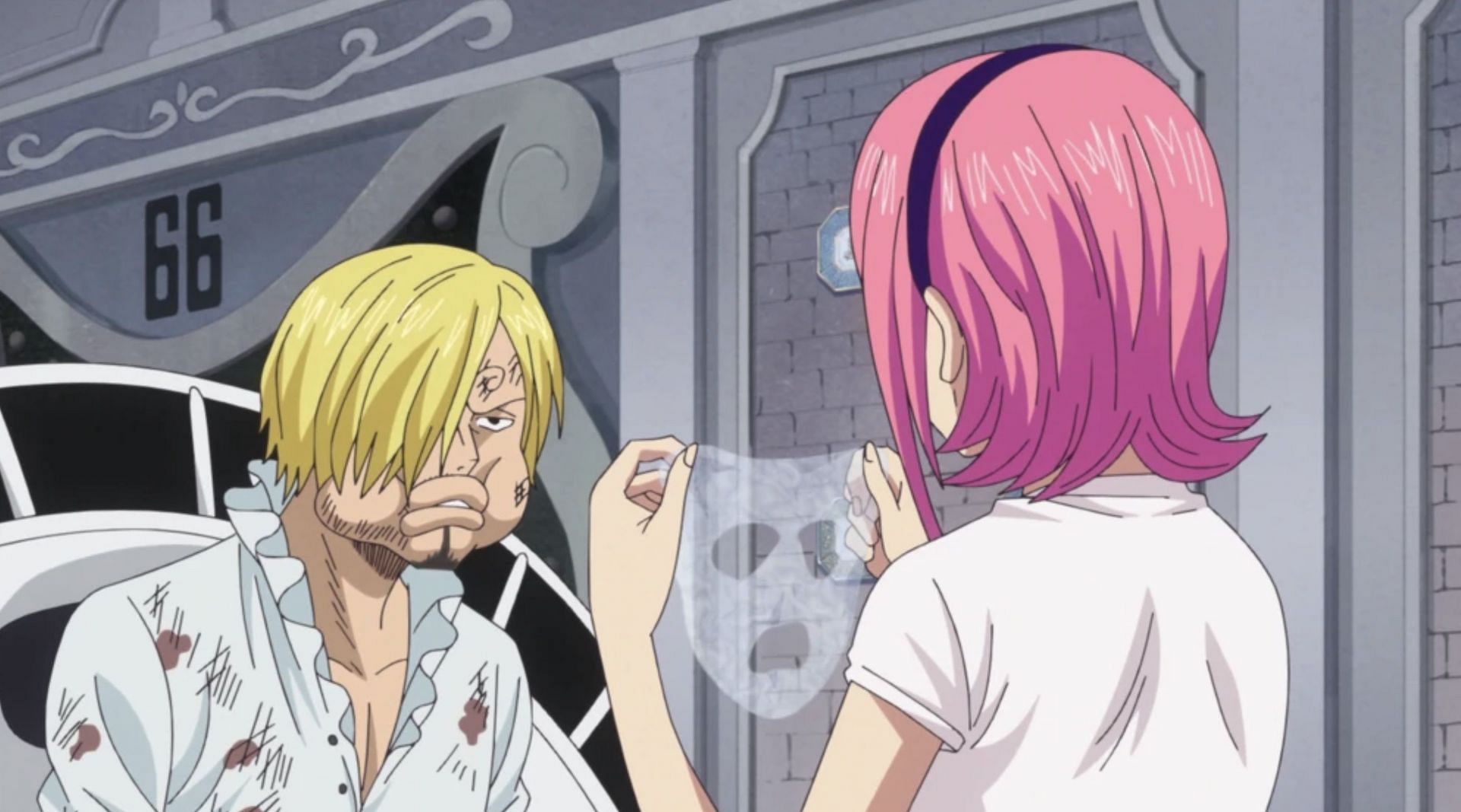 Reiju and Sanji (Image via Toei Animation)