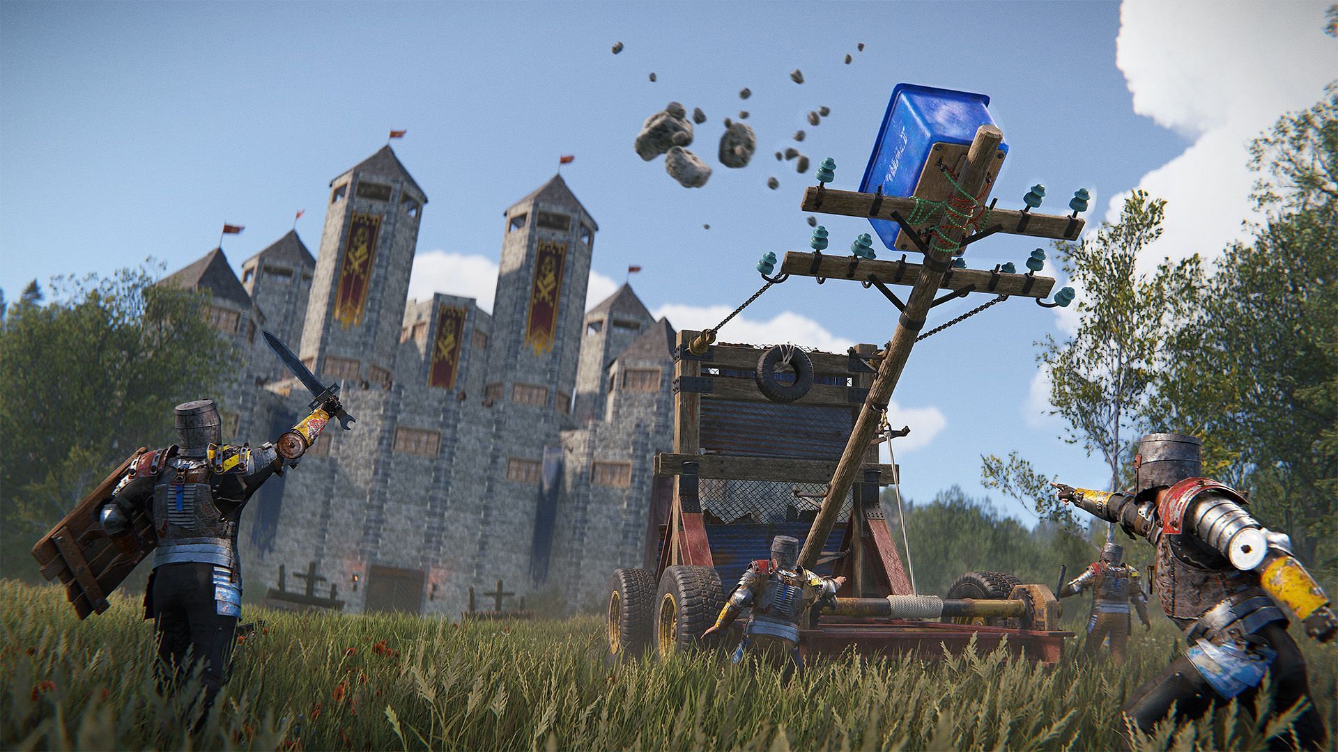 Using siege weapons (Image via Facepunch Studios)