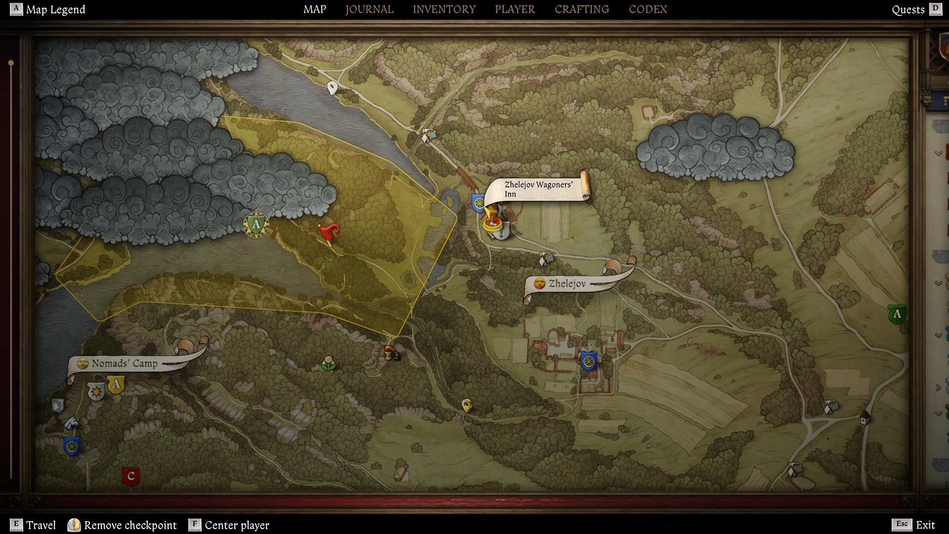 Navigate to Zhelejov Wagoners&#039; Inn at the Trosky region to access the mission(Image via Deep Silver)