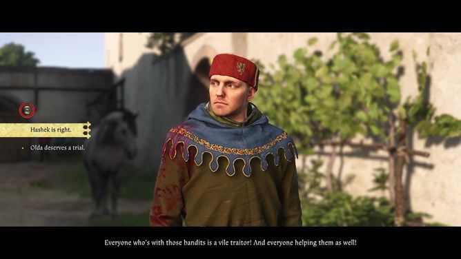 What happens if you save Olda during Necessary Evil quest in Kingdom Come Deliverance 2?