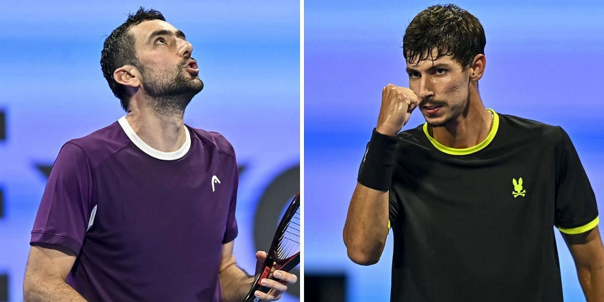 Marin Cilic and Alexei Popyrin to renew their rivalry at Dubai Tennis Championships 2025 | Image Source - Getty