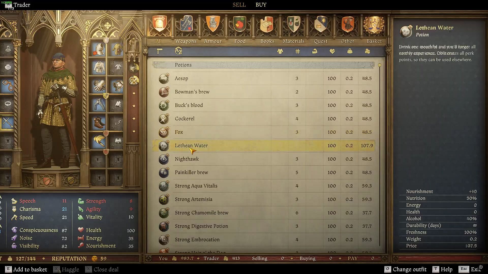 Brew or buy potions to use them (Image via Deep Silver)