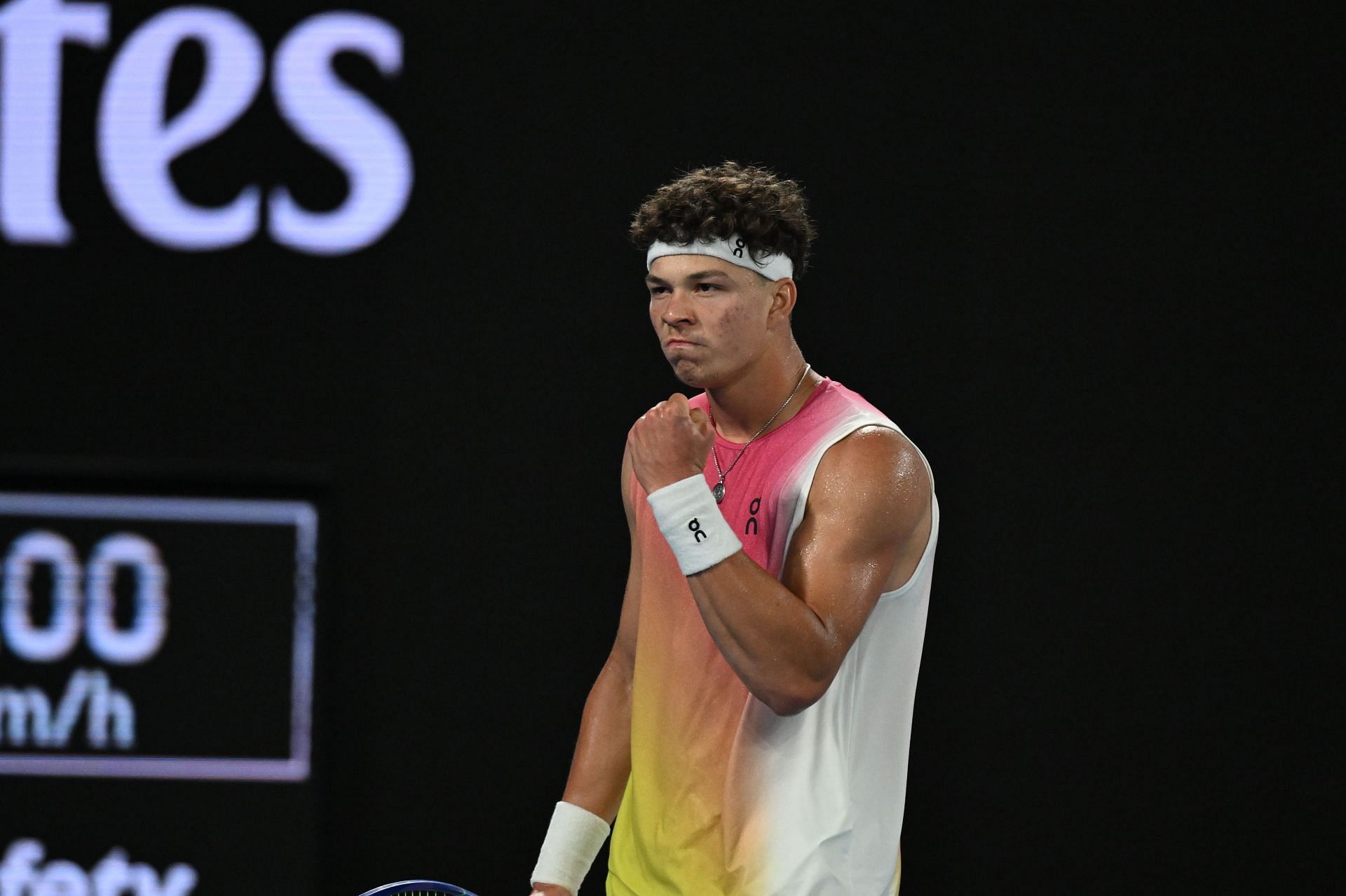 Ben Shelton at the 2025 Australian Open - Source: Getty