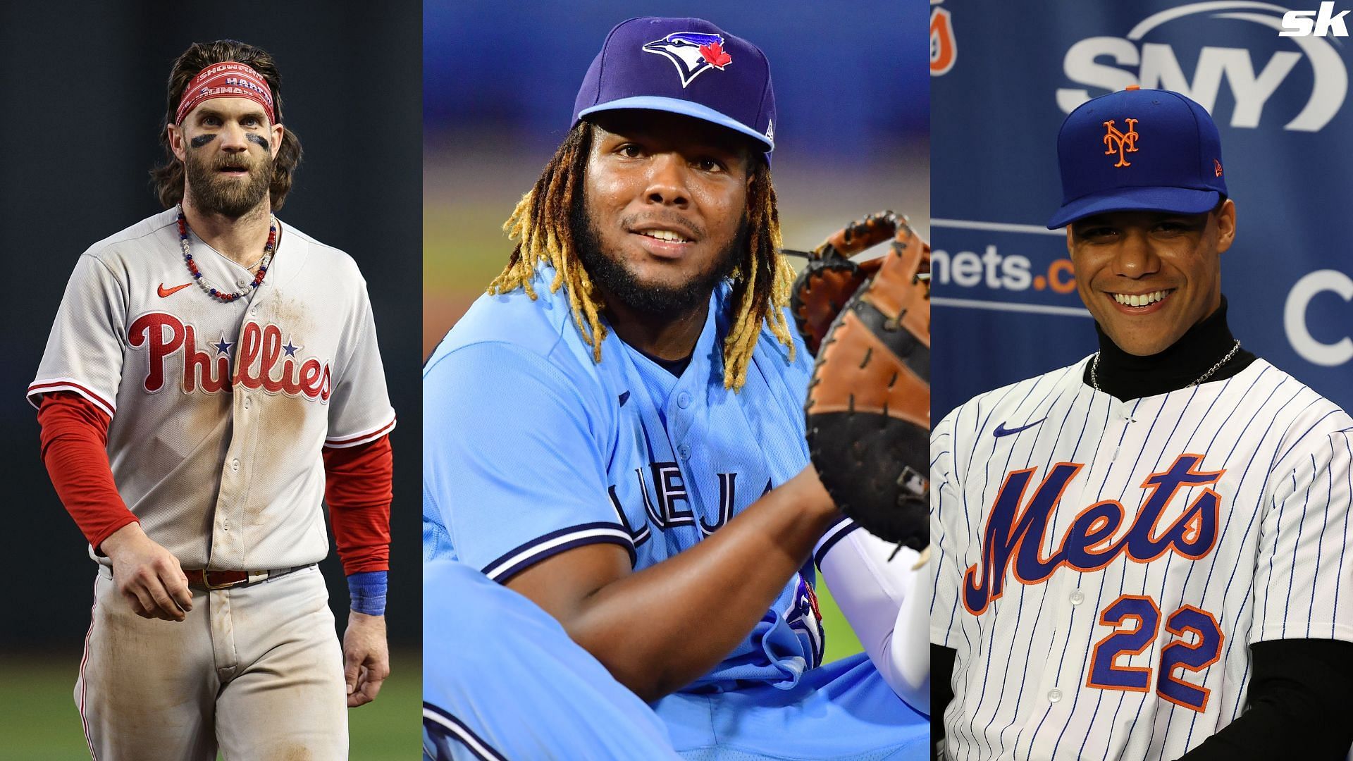 Vladimir Guerrero Jr. of the Toronto Blue Jays looks to the umpire after tagging Gio Urshela of the New York Yankees at TD Ballpark (Source: Getty)