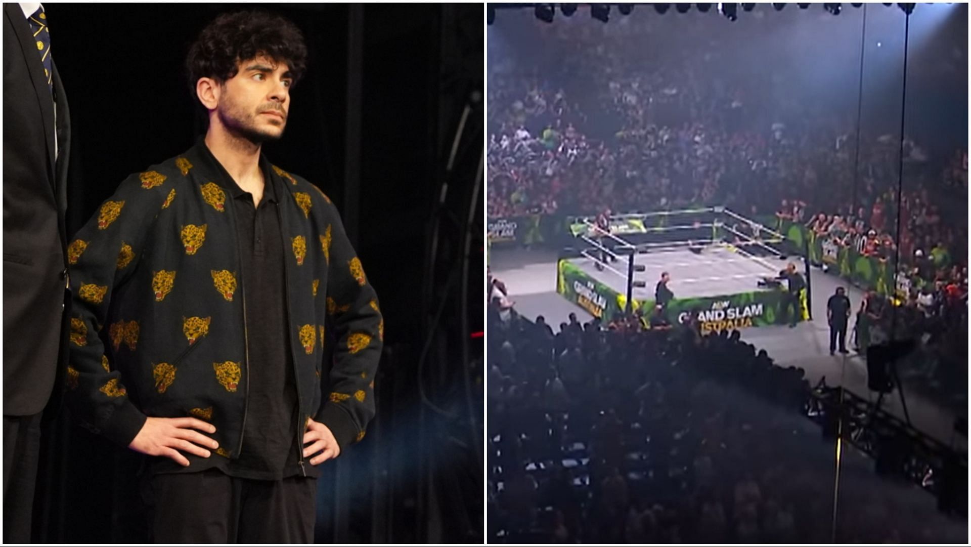 AEW President Tony Khan and Grand Slam: Australia fans