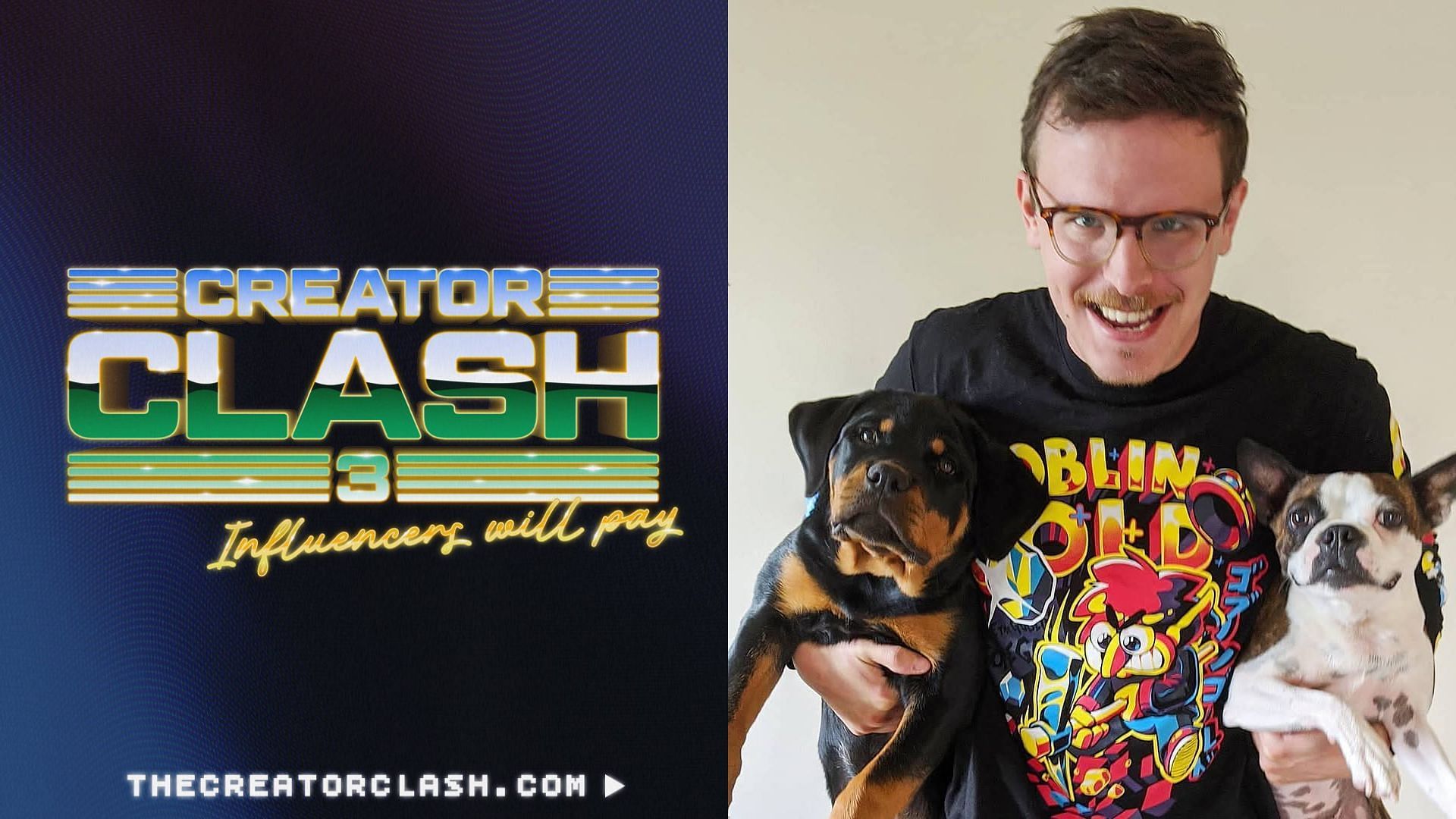 iDubbbz will not be in Creator Clash 3 (Image via Creator Clash/X, iDubbbz/Instagram)