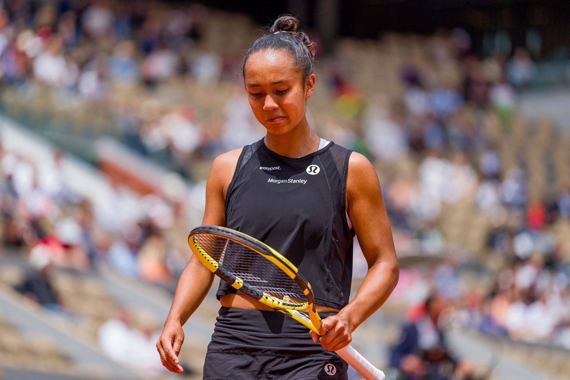 Leylah Fernandez pictured at the 2022 French Open | Image Source: Getty