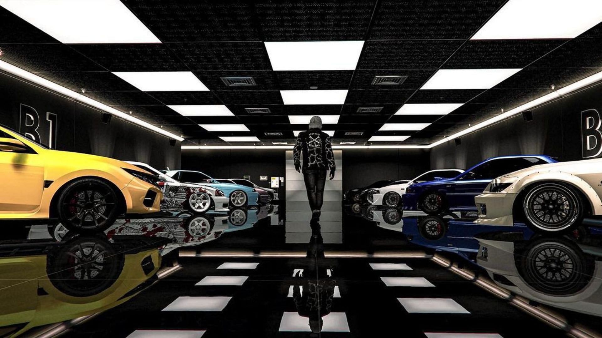 A promotional picture of the Eclipse Blvd Garage in Grand Theft Auto Online (Image via Rockstar Games)