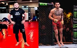 "Wasn’t Khabib walking around at 220lbs?" - Fans react to reports of Ilia Topuria's 40-pound weight cut for featherweight fights