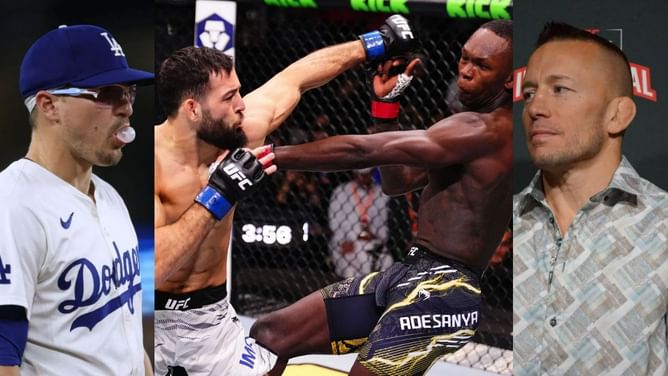 Kike Hernandez gives 2-word take on George St-Pierre’s stunned reaction to Israel Adesanya’s loss at UFC Saudi Arabia