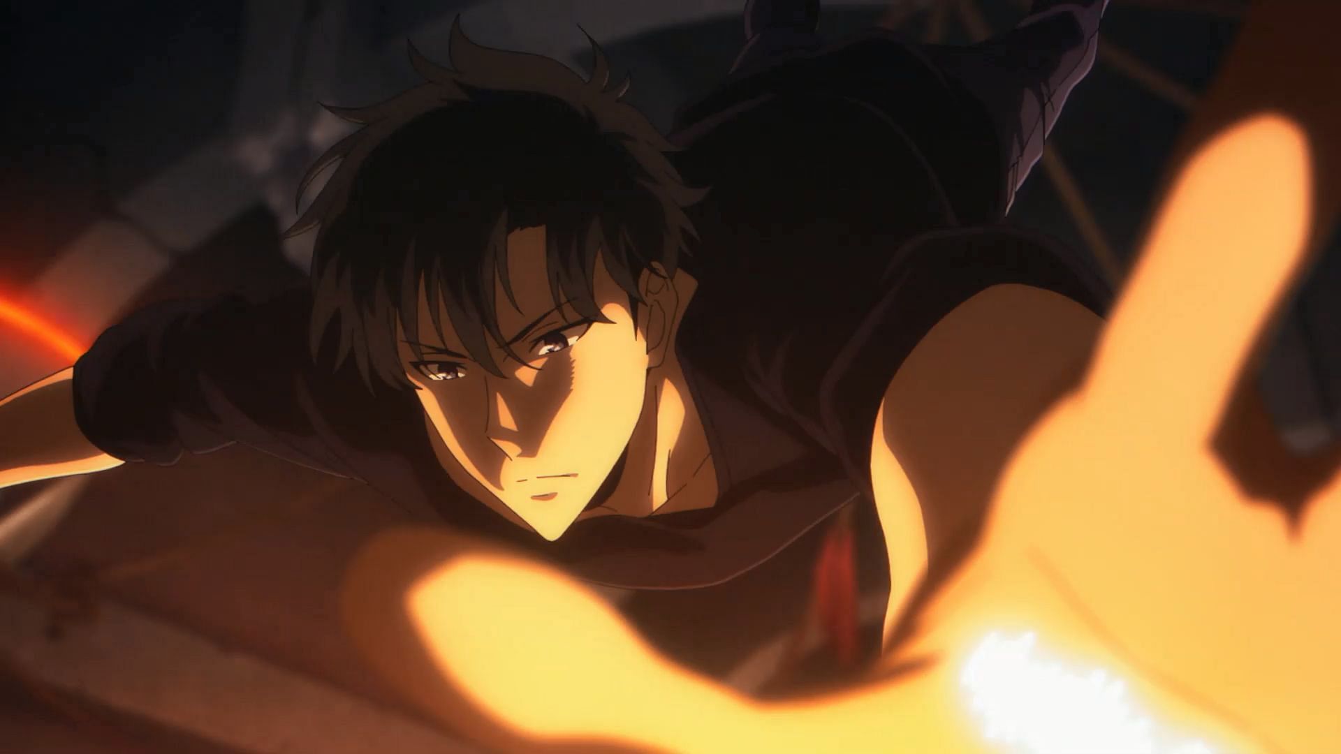 Jinwoo as he fights Kargalgan (mage via A-1 Pictures)