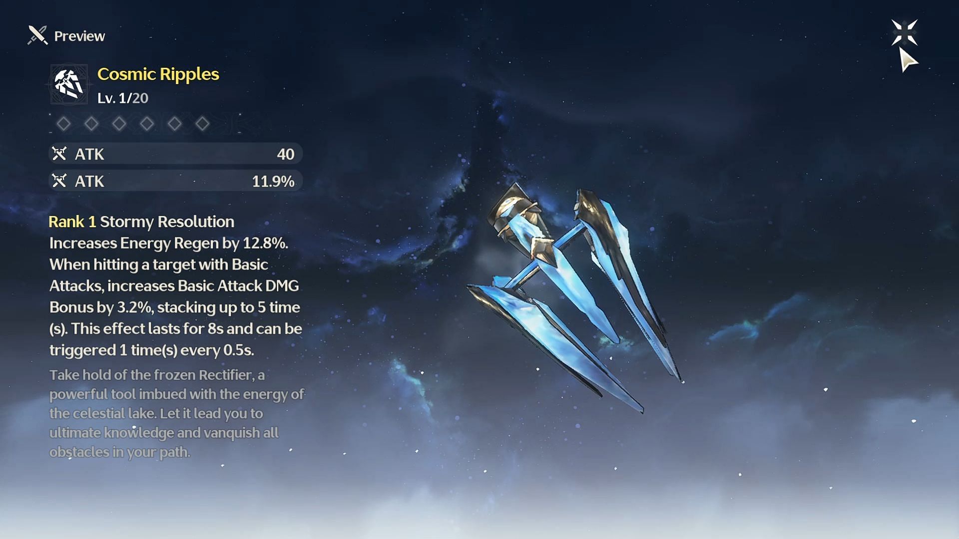 Cosmic Ripples is a good 5-star weapon (Image via Sportskeeda Gaming/Kuro Games)