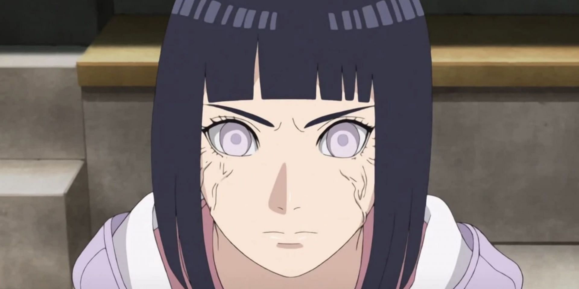 Hinata Hyuga as seen in anime (Image via Studio Pierrot)