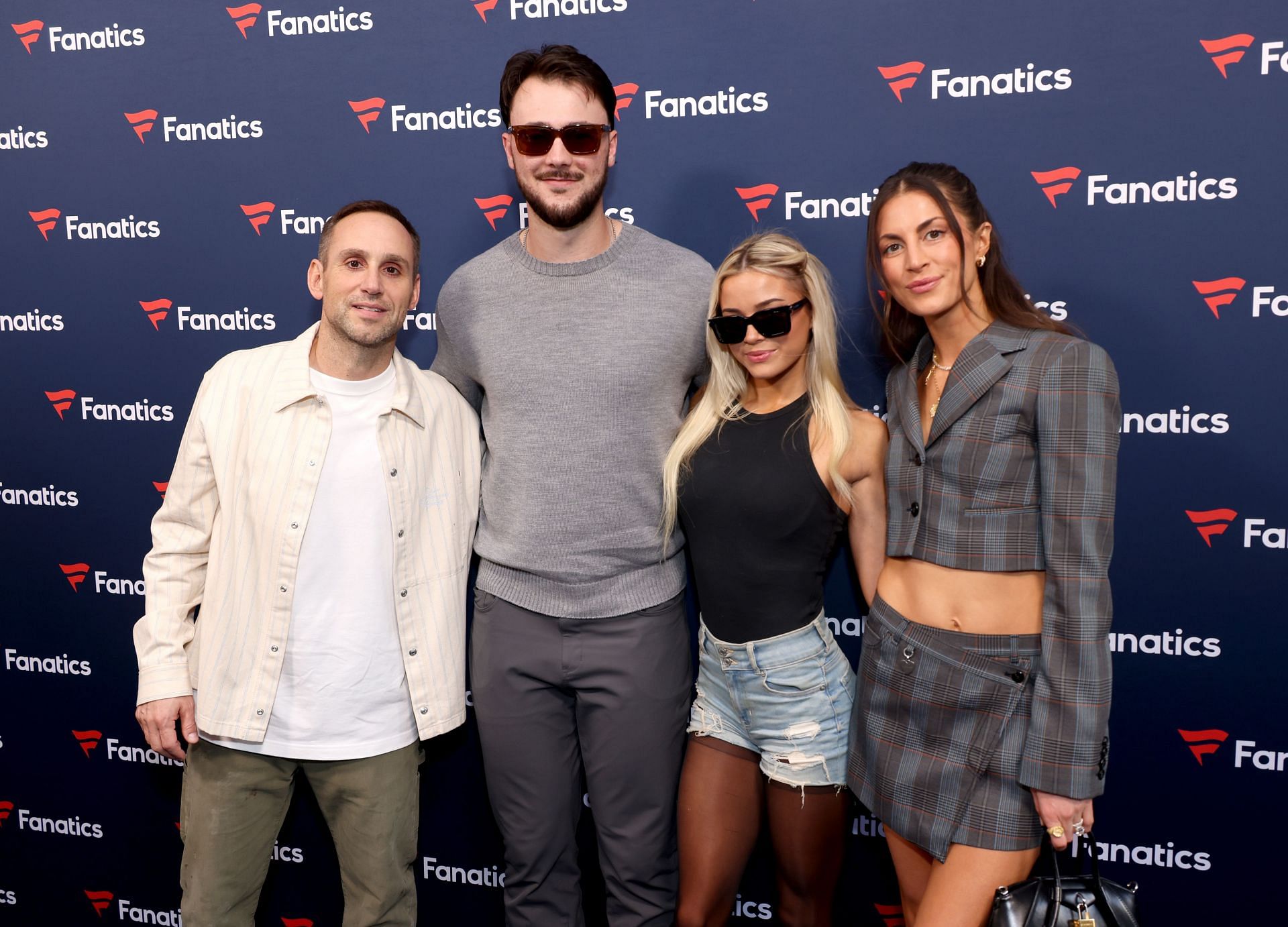 Olivia Dunne with boyfriend Paul Skenes and other guests during the 2025 Superbowl Fanatics Party (Image via: Getty Images)