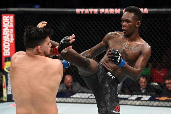 Israel Adesanya speaks with Kelvin Gastelum on video call after HOF induction, weighs in on iconic UFC 236 fight: "Forever grateful to him"