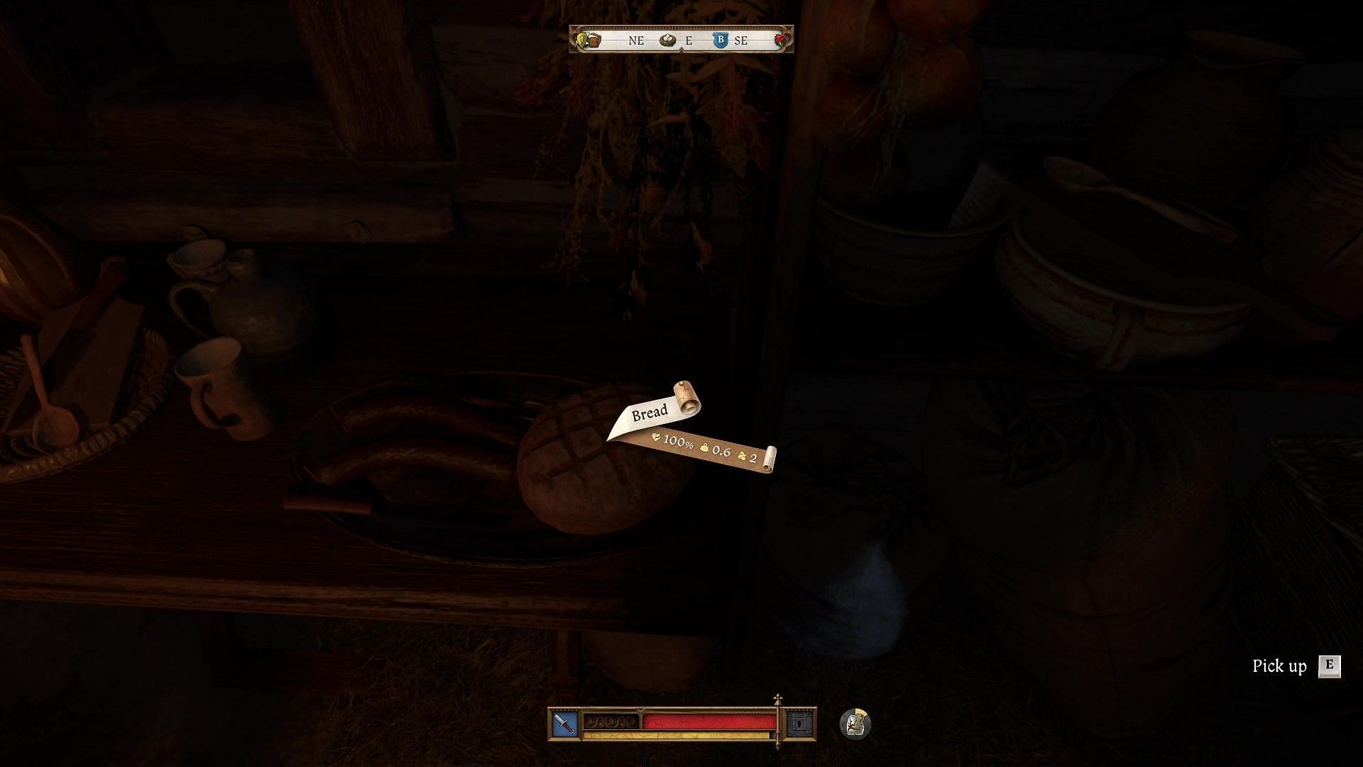 The Cumans will order a piece of bread and two sausages in The Invaders side quest (Image via Deep Silver)