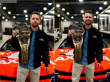 $4M worth WWE fame AJ Styles honors William Byron with championship belt celebrating Daytona triumph