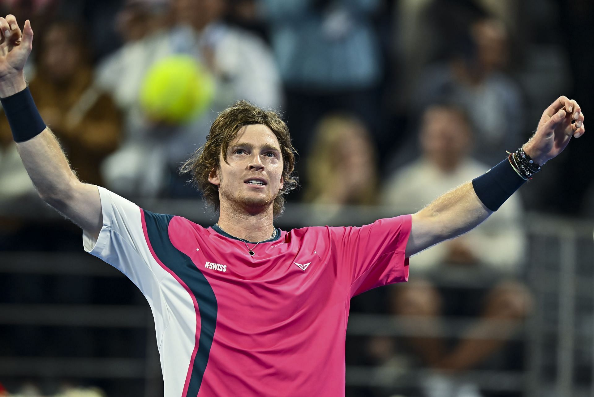 Andrey Rublev at the Qatar Open 2025. (Photo: Getty)