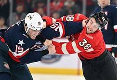 Must Watch: 3 big fights break out in first 10 seconds of Canada vs USA 4 Nations Face-Off clash with both Tkachuk brothers involved