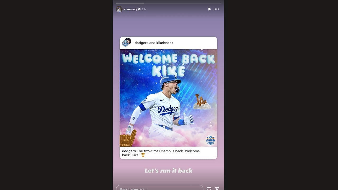 (Credits: Instagram/@maxmuncy)