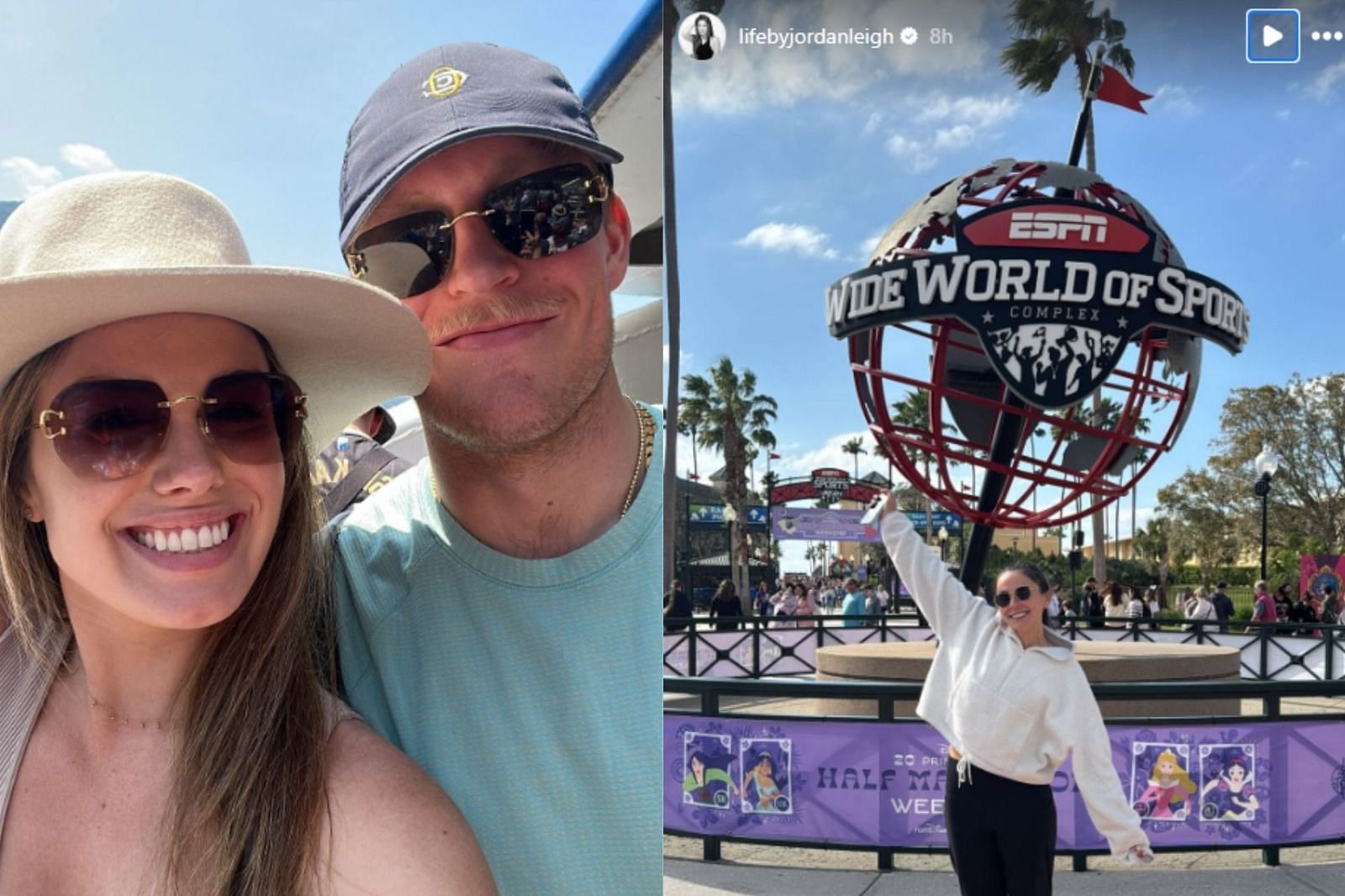 Patrik Laine&rsquo;s fianc&eacute;e Jordan Leigh shares busy Disney Half Marathon weekend (via Instagram/@lifebyjordanleigh)