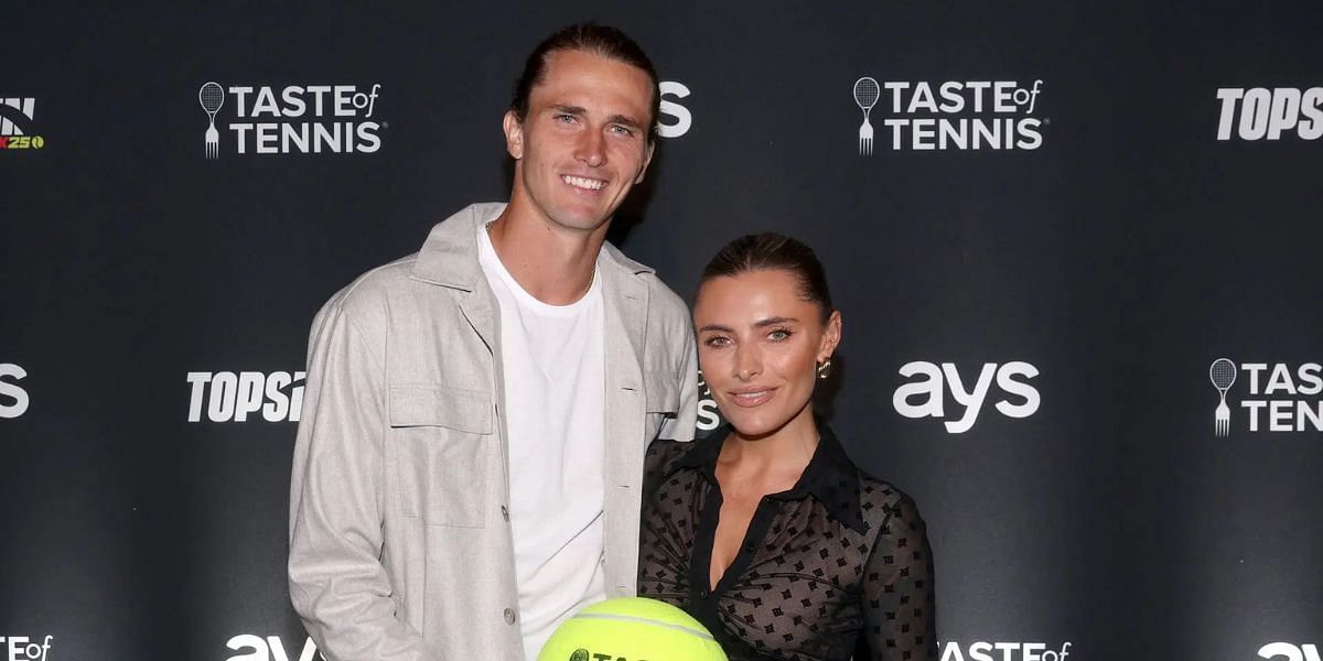 Alexander Zverev and his girlfriend Sophia Thomalla | Getty