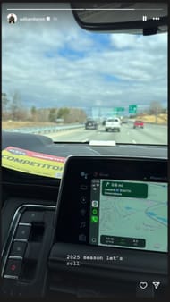 William Byron's Instagram story - Source: @williambyron on IG