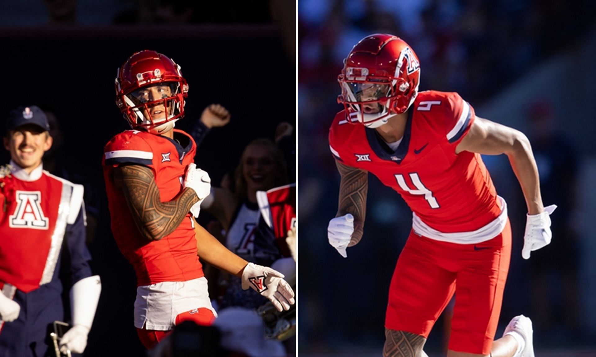 College football fans are whispering about Arizona Wildcats wide receiver Tetairoa McMillan. (Image credits: Imagn)