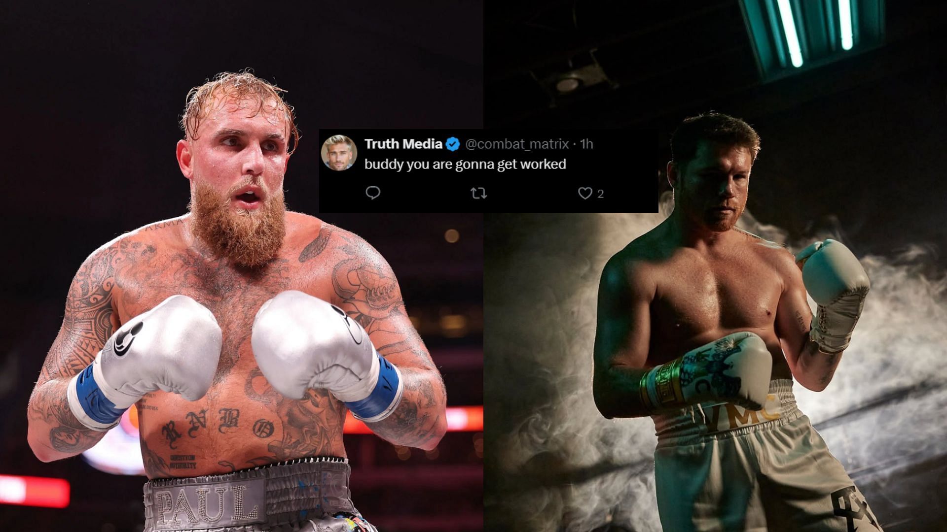 Jake Paul [left] has accused Canelo Alvarez [right] of ducking him. [Image courtesy: Getty Imges, Saul Alvarez on Instagram]