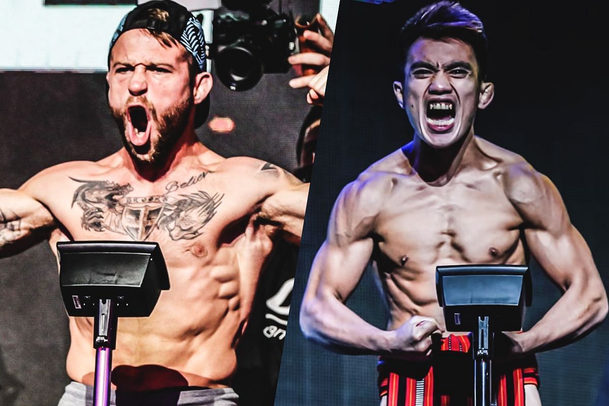 Jarred Brooks (left), Joshua Pacio (right) [Photo via ONE Championship]