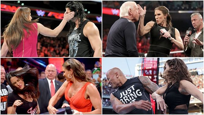 Stephanie McMahon recalls slapping a top AEW star: "The guys thought it was so funny"