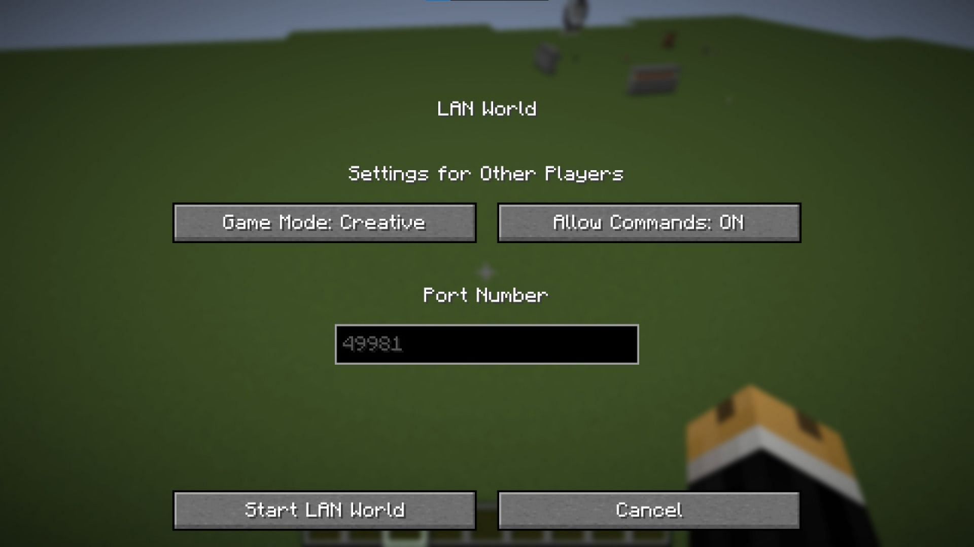 You can join a local game using the LAN connection method. The host must be on the same network (Image via Mojang Studios)