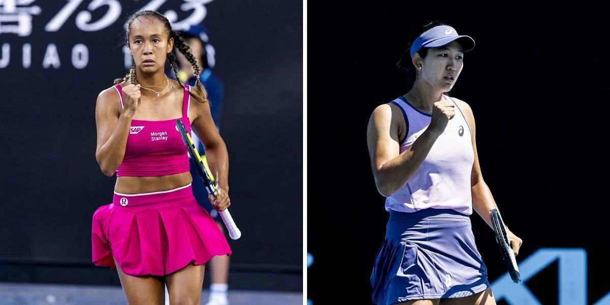 Leylah Fernandez vs Moyuka Uchijima is one of the first-round matches at the Abu Dhabi Open 2025. (Photos: Getty)