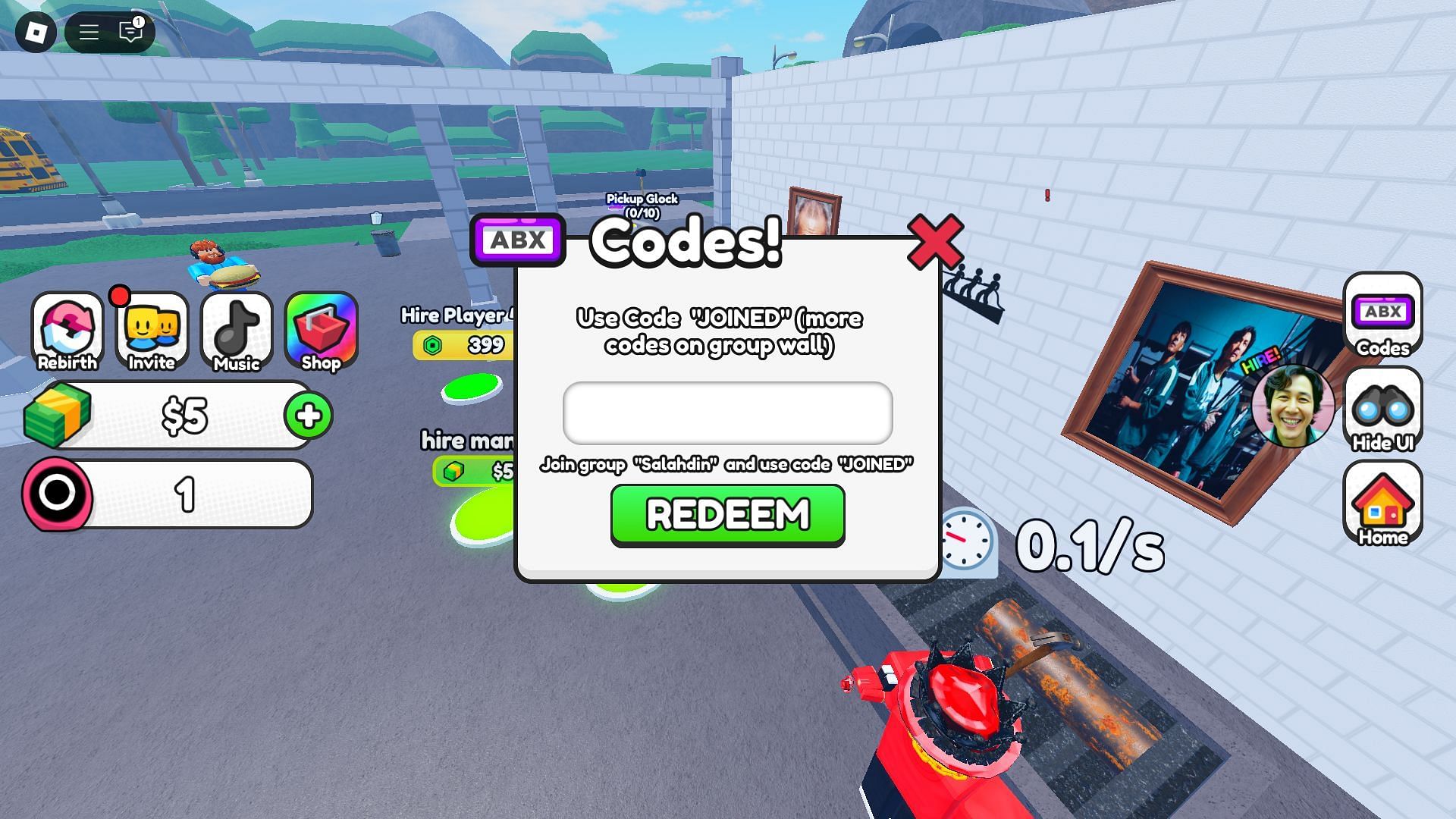 Active codes for Own Squid Game and Prove Mom Wrong (Image via Roblox)