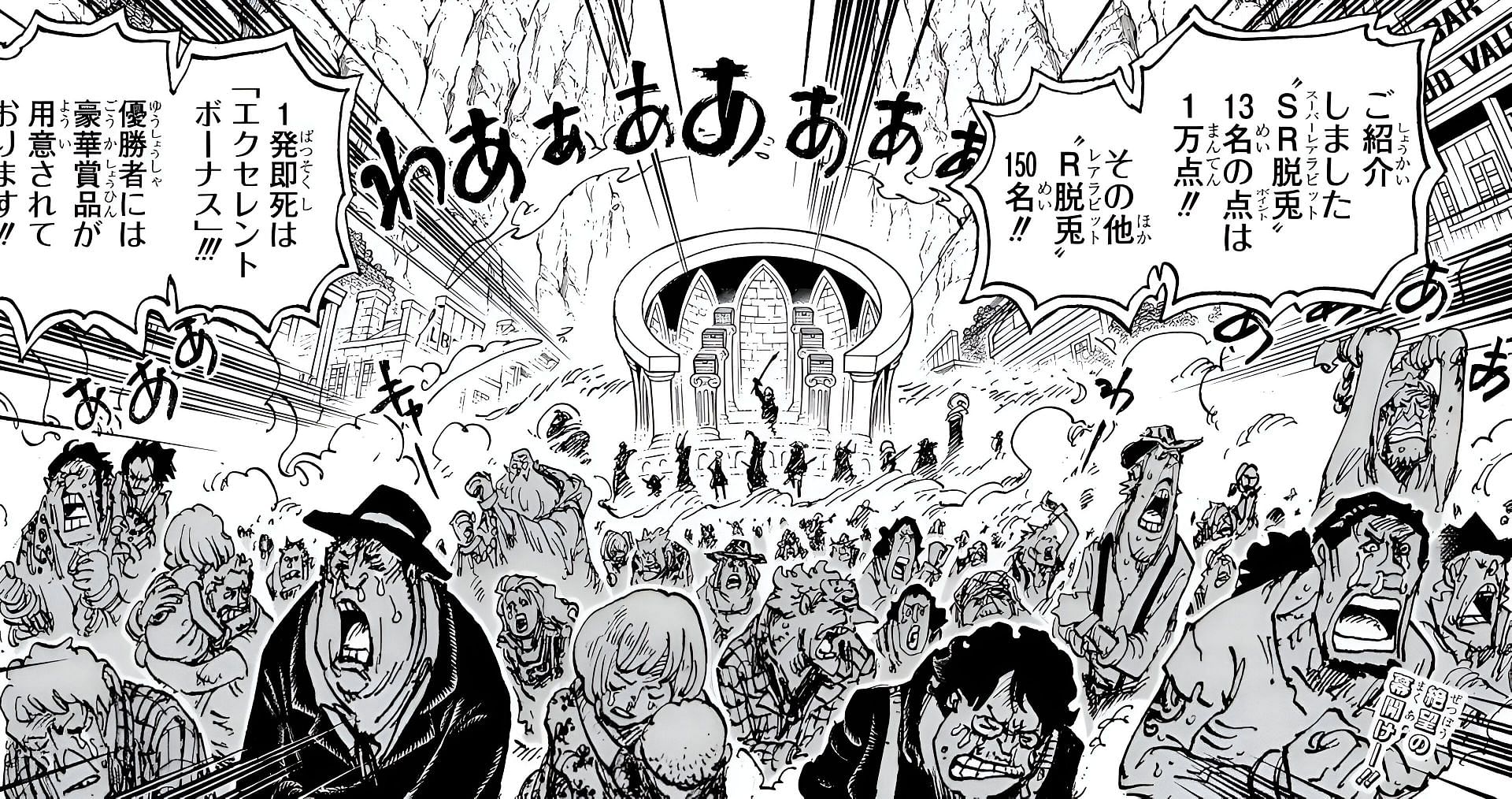 The Native Hunting Competition as seen in the manga (Image via Eiichiro Oda/Shueisha)