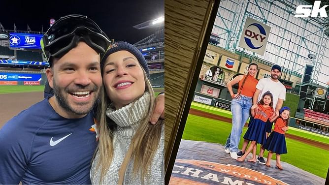 Jose Altuve's wife Neena shares sneak peek of her romantic tropical getaway with Astros star in color coordinated beach wear