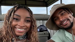 PICS: Simone Biles shares cozy moments with Jonathan Owens from honeymoon in South Africa