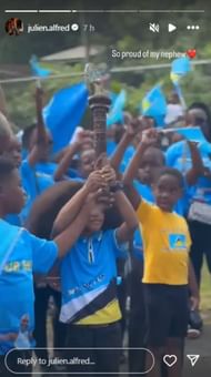 Screenshots of Alfred's Instagram Story.