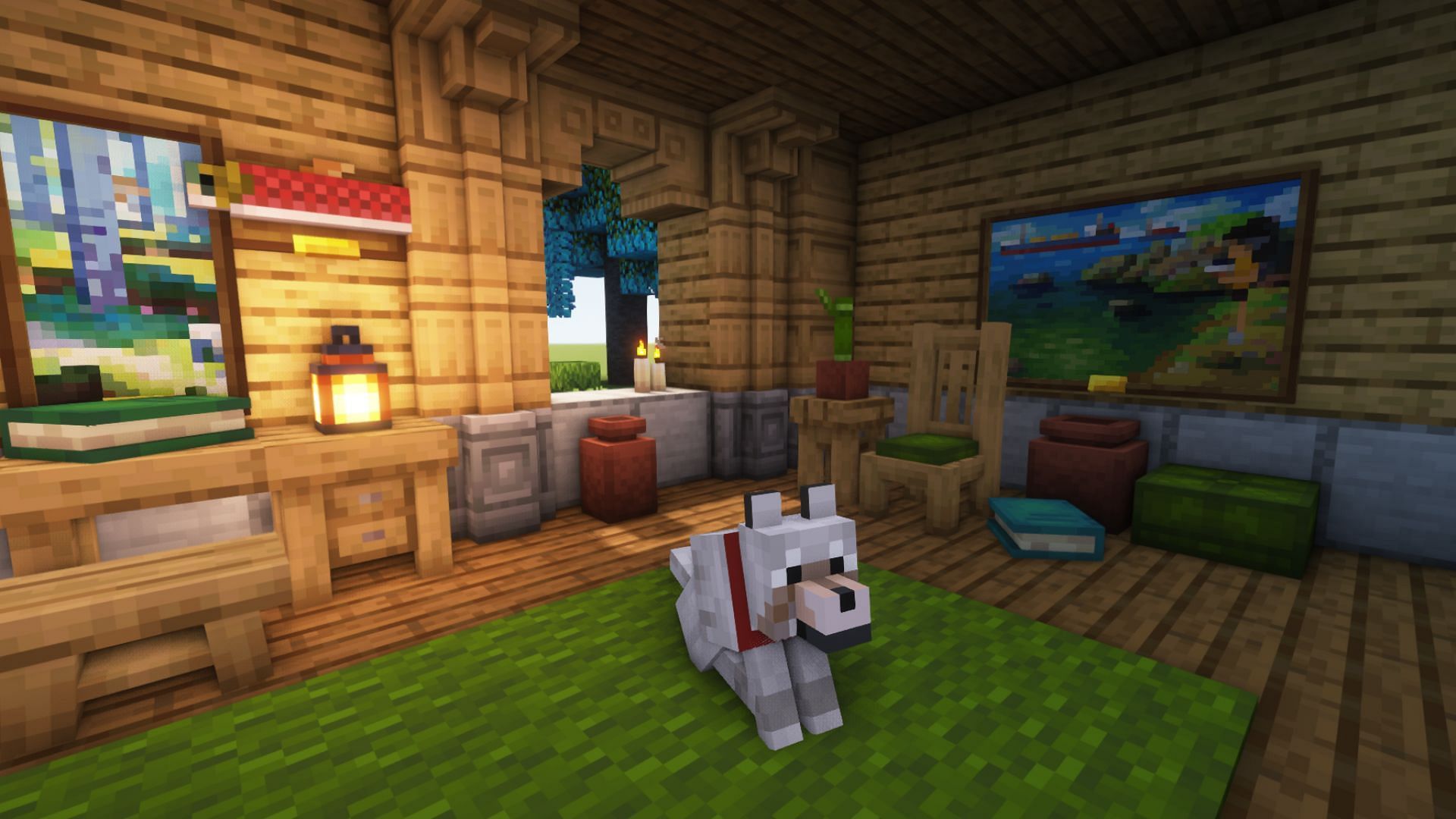 Handcrafted mod brings lots of cute interior design features (Image via CurseForge/@terrariumearth || Mojang Studios)