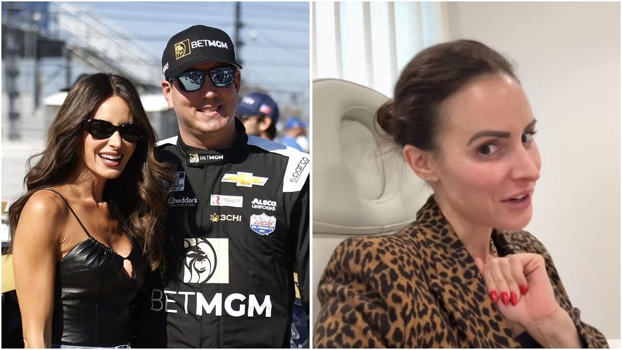 Kyle Busch&rsquo;s wife Samantha shares a skincare update for &lsquo;preventative maintenance&rsquo; (Images from @samanthabucsh on Instagram and Getty Images)